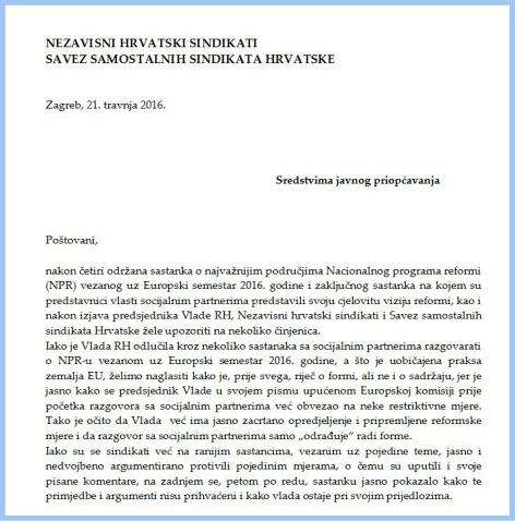 Priopćenje NHS-a i SSSH