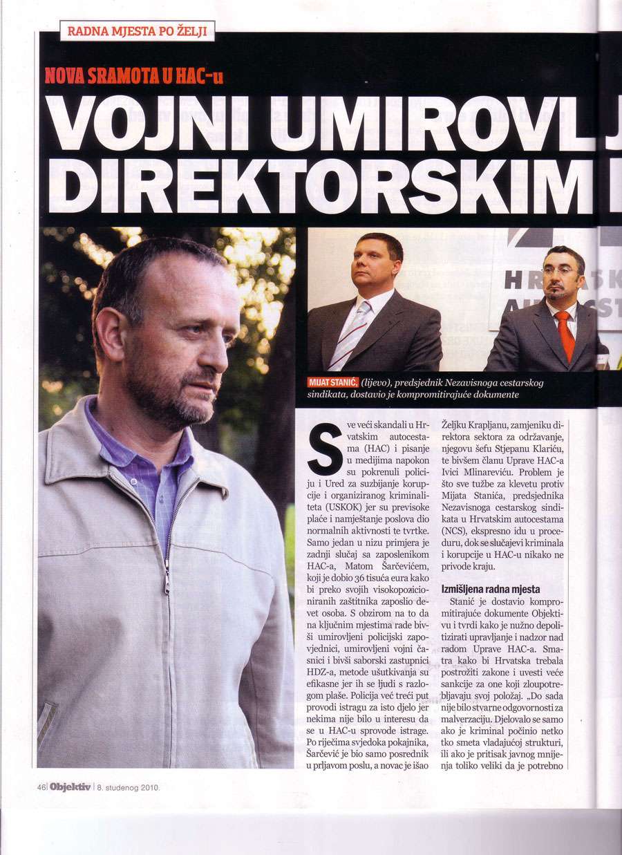 Vojni umirovljenici na direktorskim mjestima