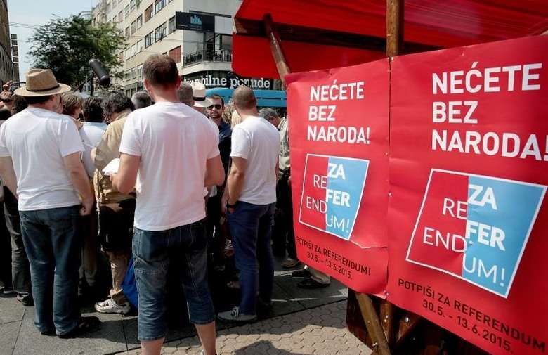 'Prikupili smo dovoljan broj potpisa za referendum 'Nećete bez naroda''