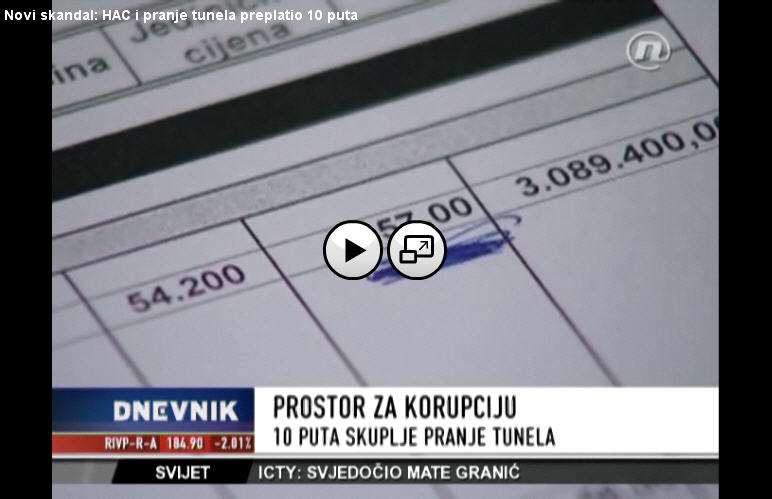 Novi skandal: HAC i pranje tunela preplatio 10 puta