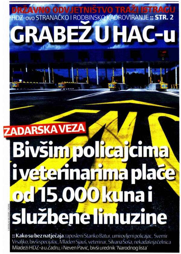 Bivšim policajcima i veterinarima plaće od 15.000 kuna i službene limuzine
