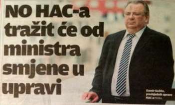 NO HAC-a tražit će od ministra smjene u upravi